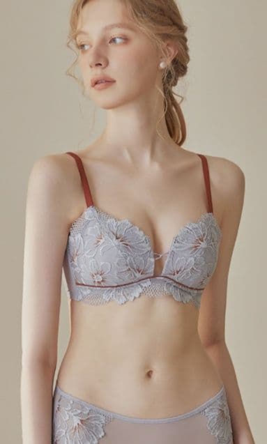 ショーツ ブラショーツセット 華麗レース花柄ブラレット
