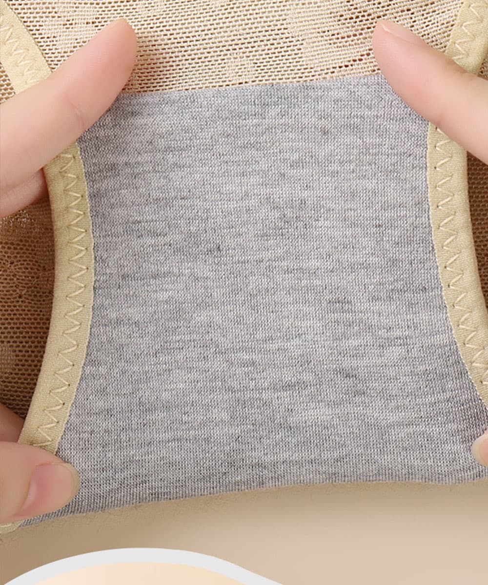 ショーツ ガードル 花柄刺繍ハイウエストガードルショーツ